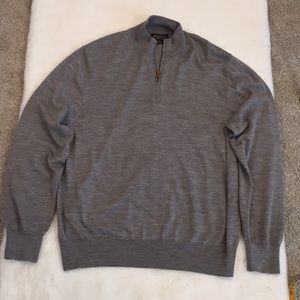 Brooks Brothers Wool Grey Sweater Size XL